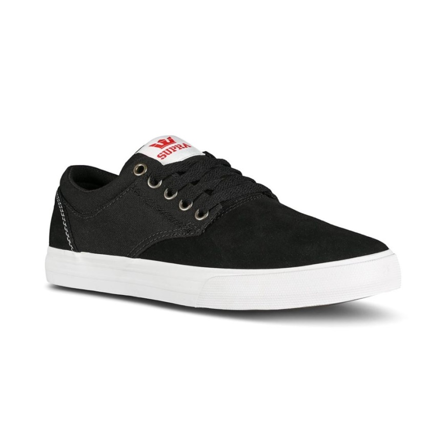 Supra Chino Skate Zapatos Negro/rojo/blanco
