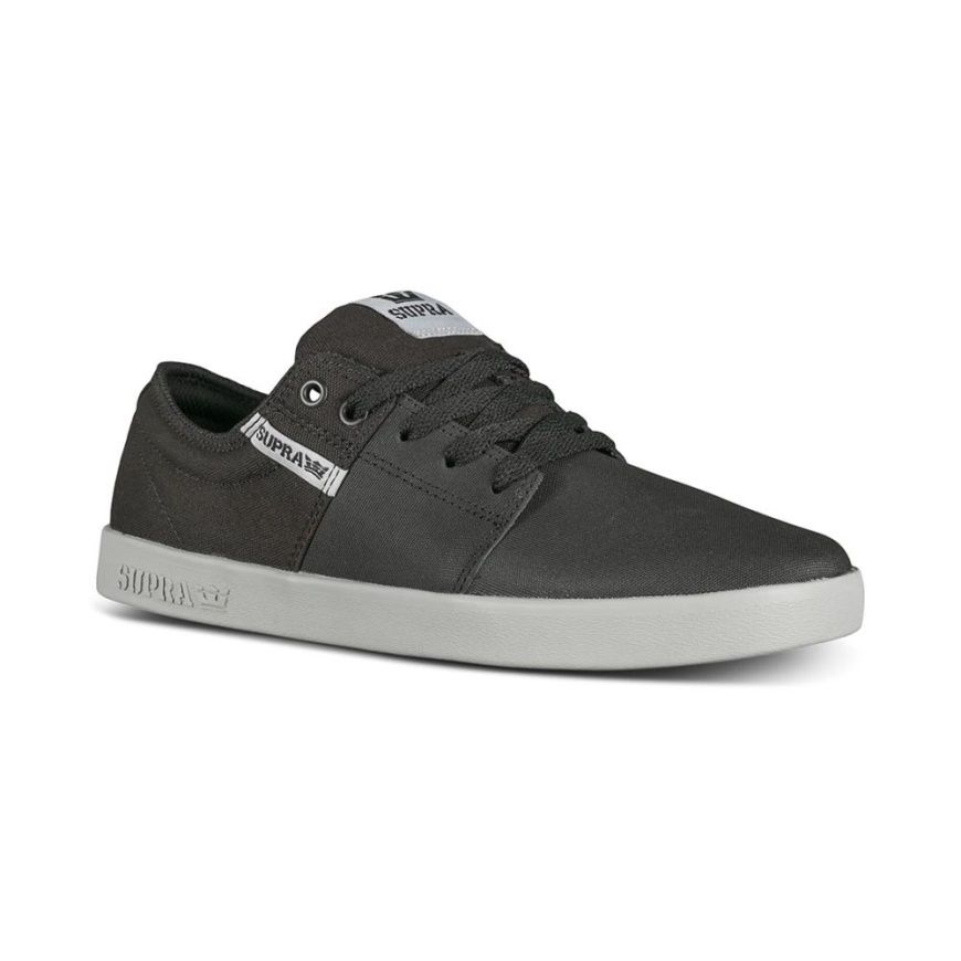 Supra Stacks Ii Zapatos De Skate Negro Tuf/gris Claro