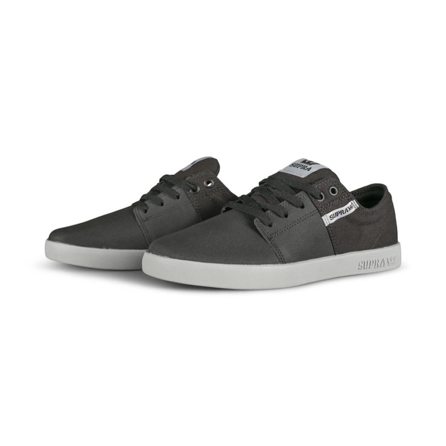 Supra Stacks Ii Zapatos De Skate Negro Tuf/gris Claro