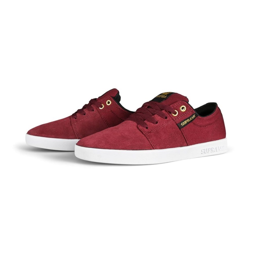 Zapatillas Supra Stacks Ii Skate Vino/blanco