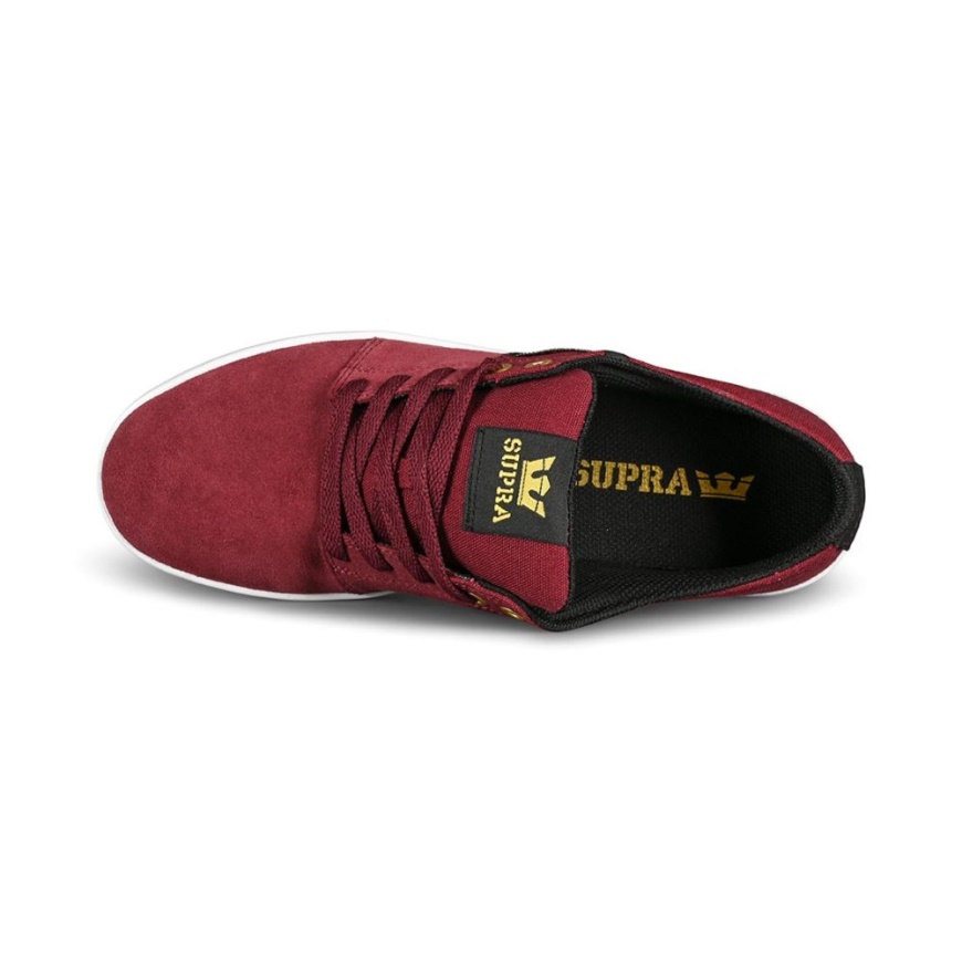 Zapatillas Supra Stacks Ii Skate Vino/blanco