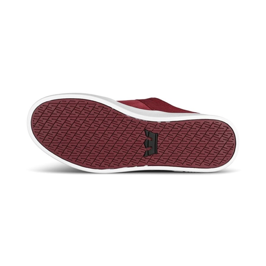 Zapatillas Supra Stacks Ii Skate Vino/blanco