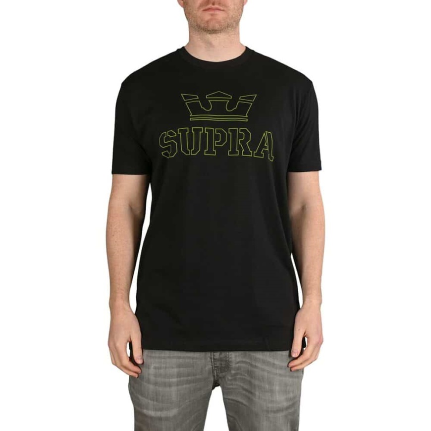 Camiseta Supra Above S/s Negro/alta Visibilidad