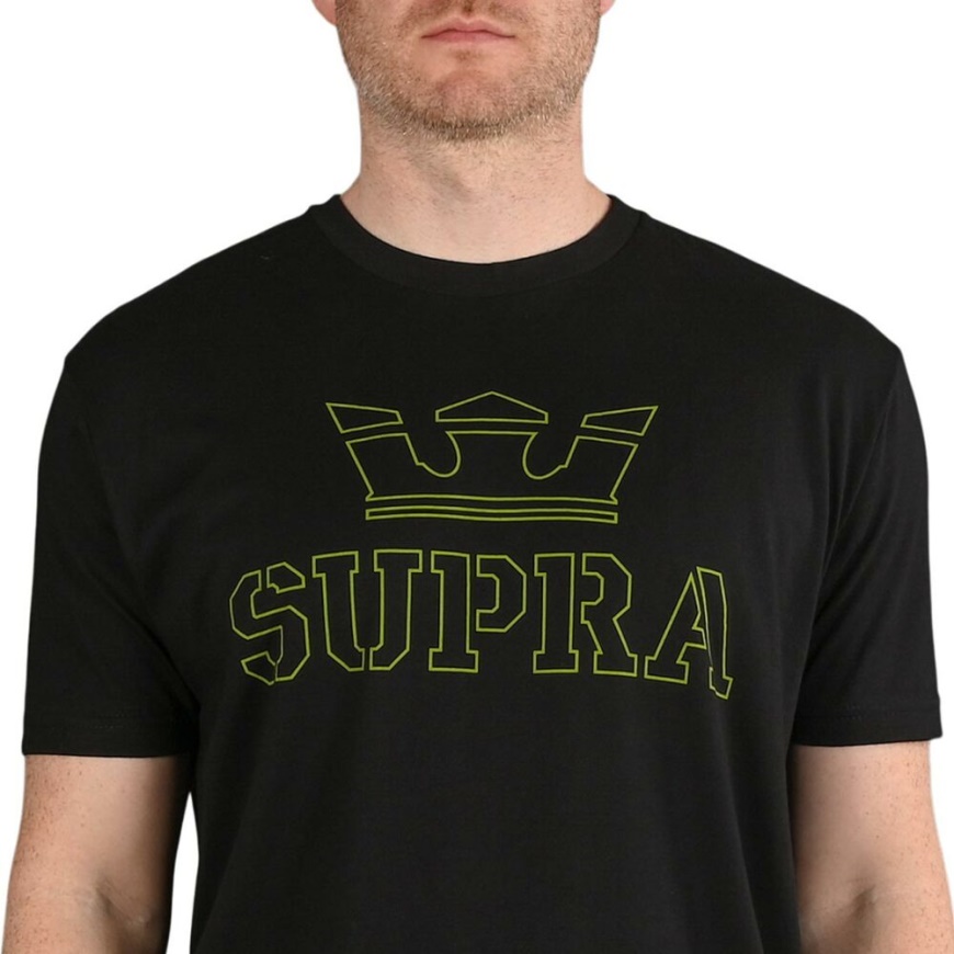 Camiseta Supra Above S/s Negro/alta Visibilidad