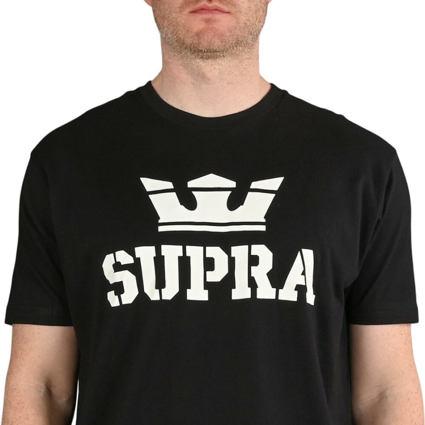 Camiseta Supra Above S/s Negro/blanco
