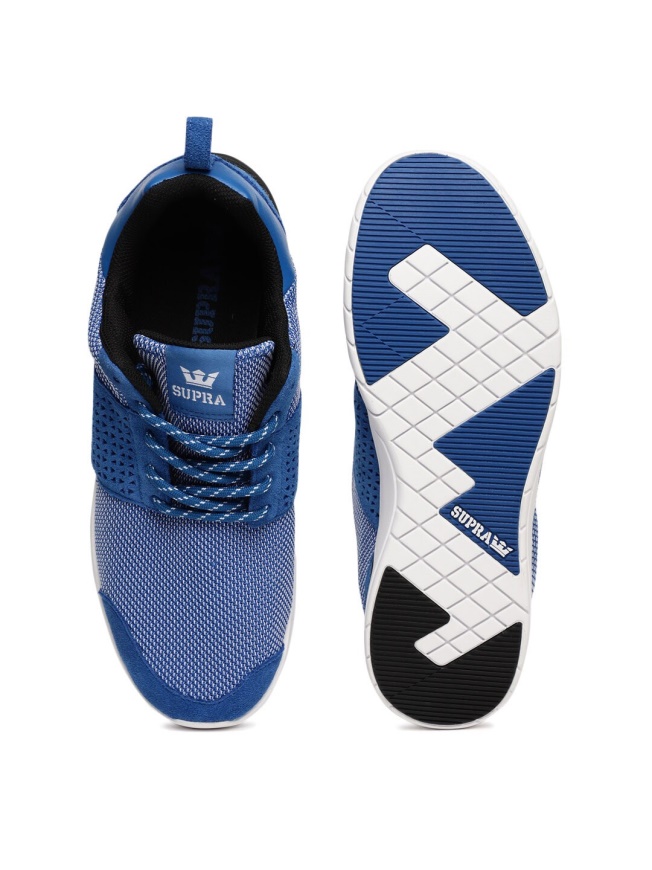 Zapatillas De Nobuk De Tijera Para Hombre Supra Azul