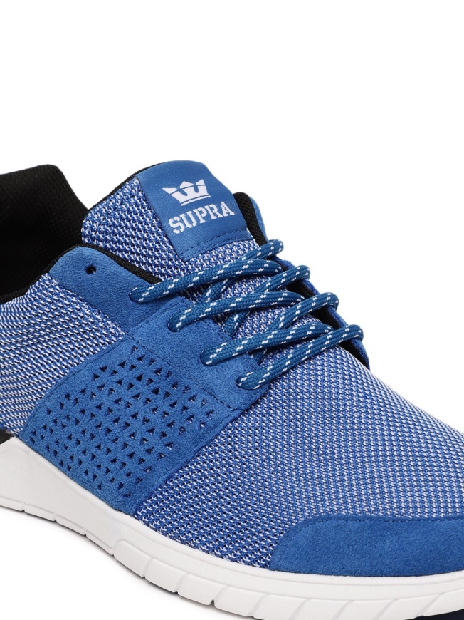 Zapatillas De Nobuk De Tijera Para Hombre Supra Azul