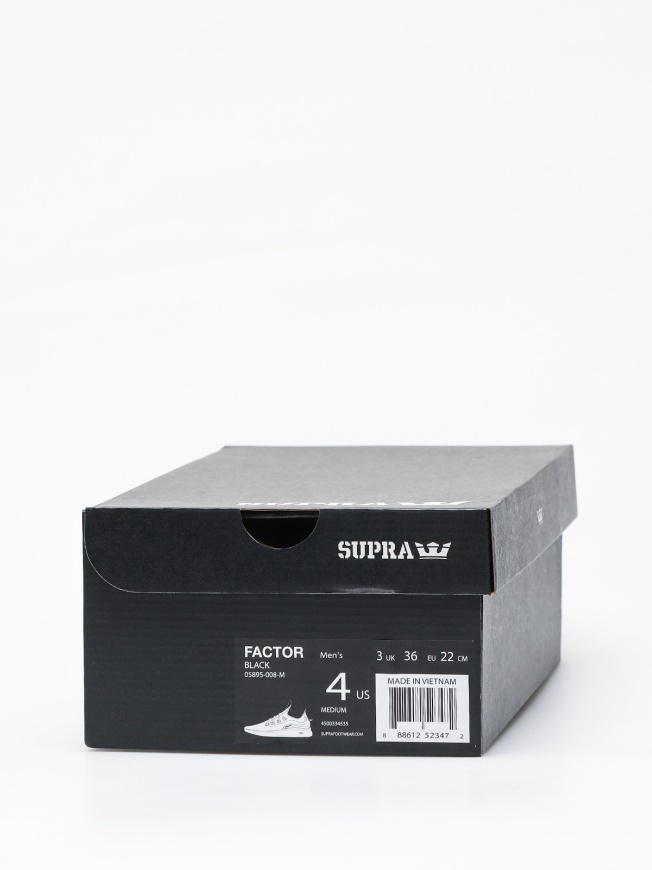 Supra Factor Zapatos Negro Moda