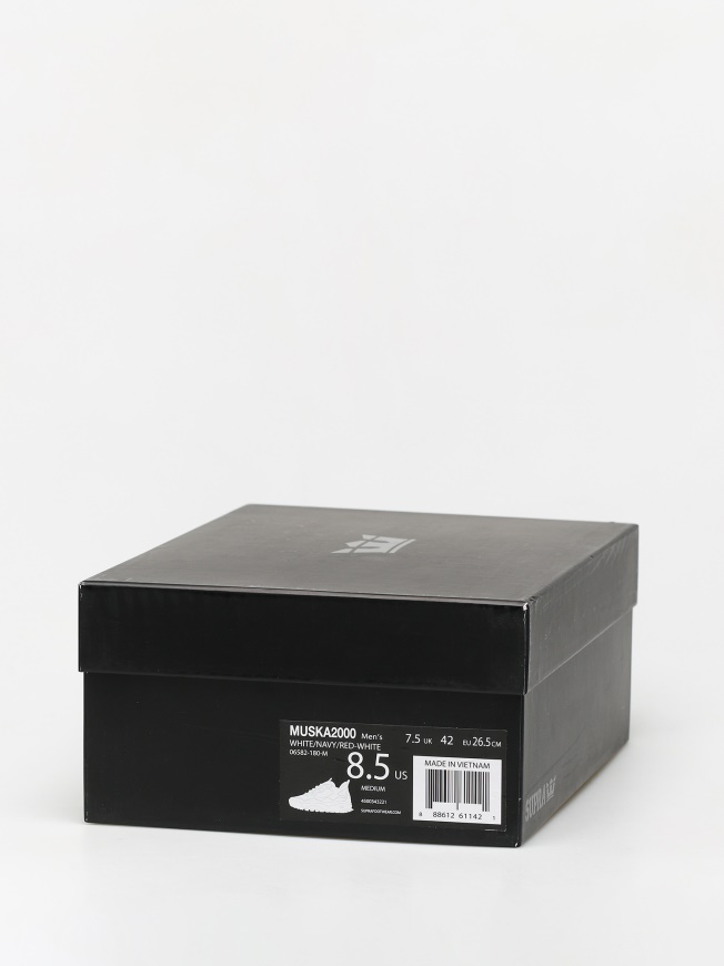 Supra Muska 2000 Zapatos Blanco/azul Marino/rojo Blanco Moda