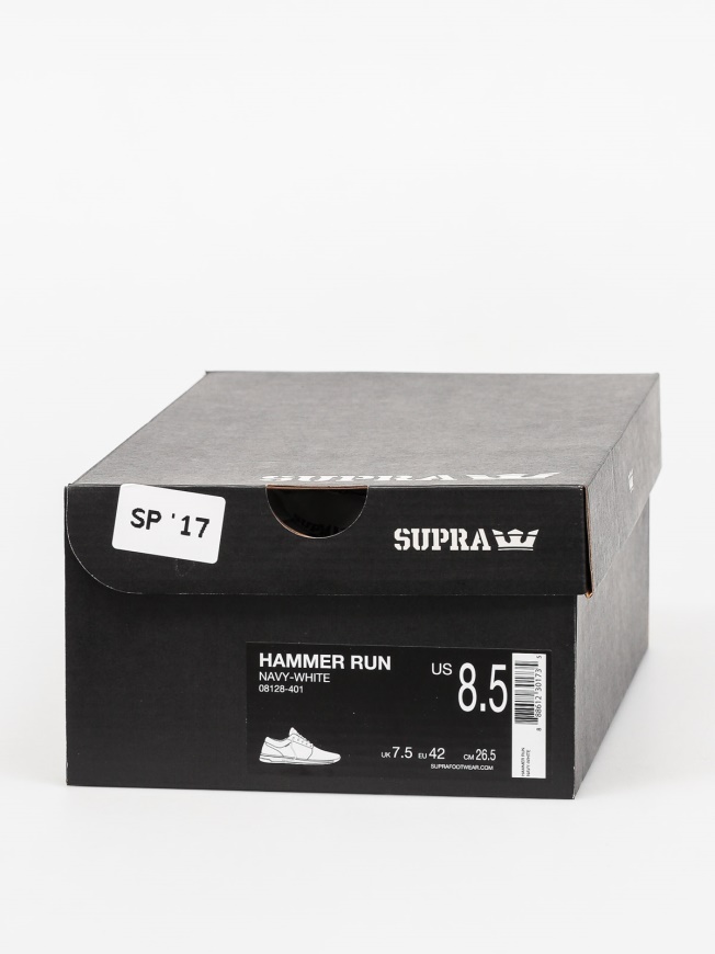 Supra Zapatos Hammer Run Azul Marino Blanco Moda